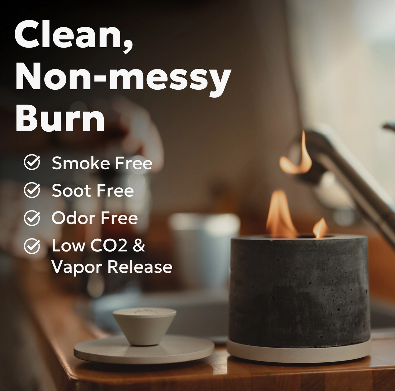 Flikrfire® Table Top Fireplace