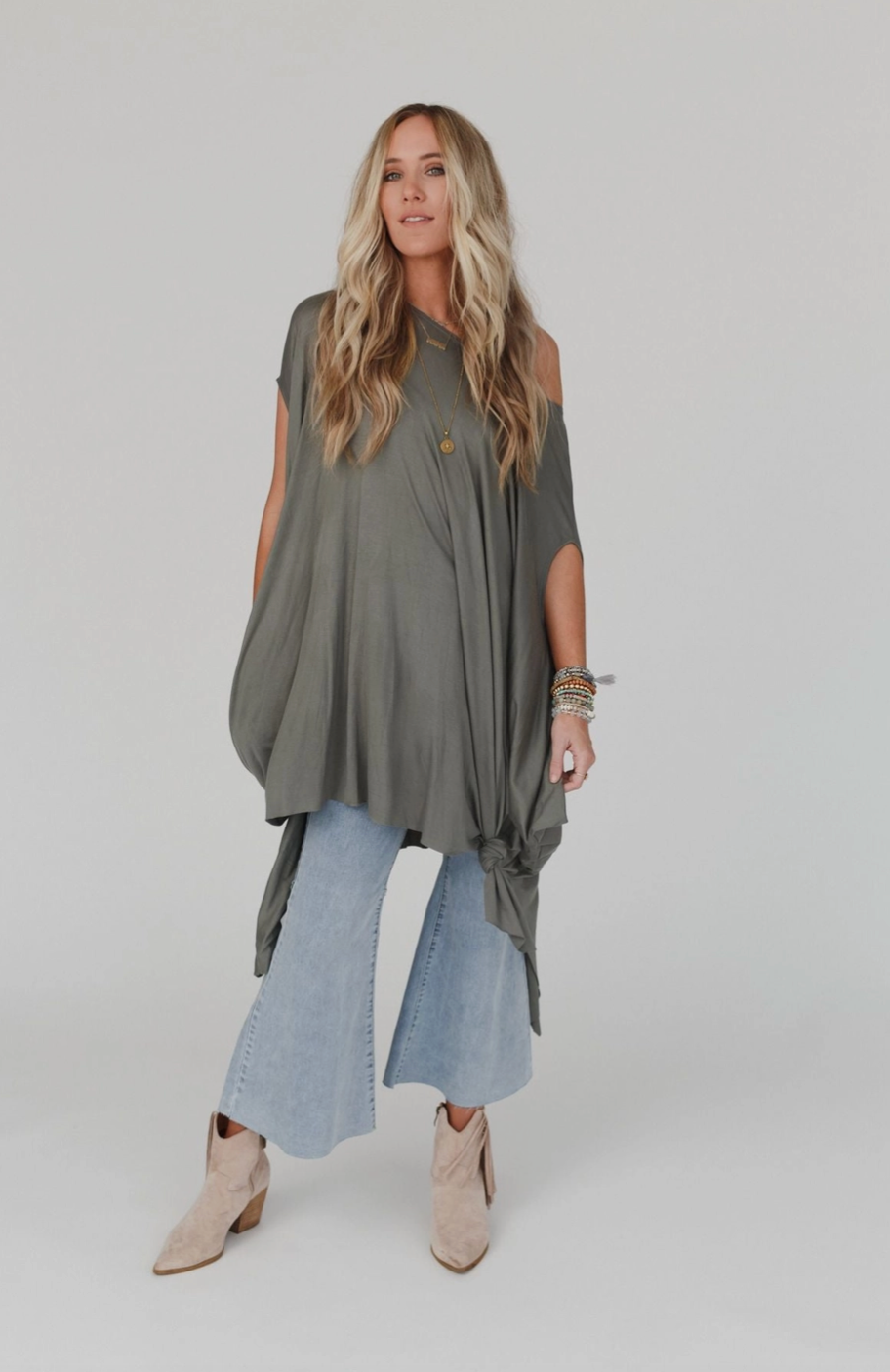 The Wren Tunic - Light Olive