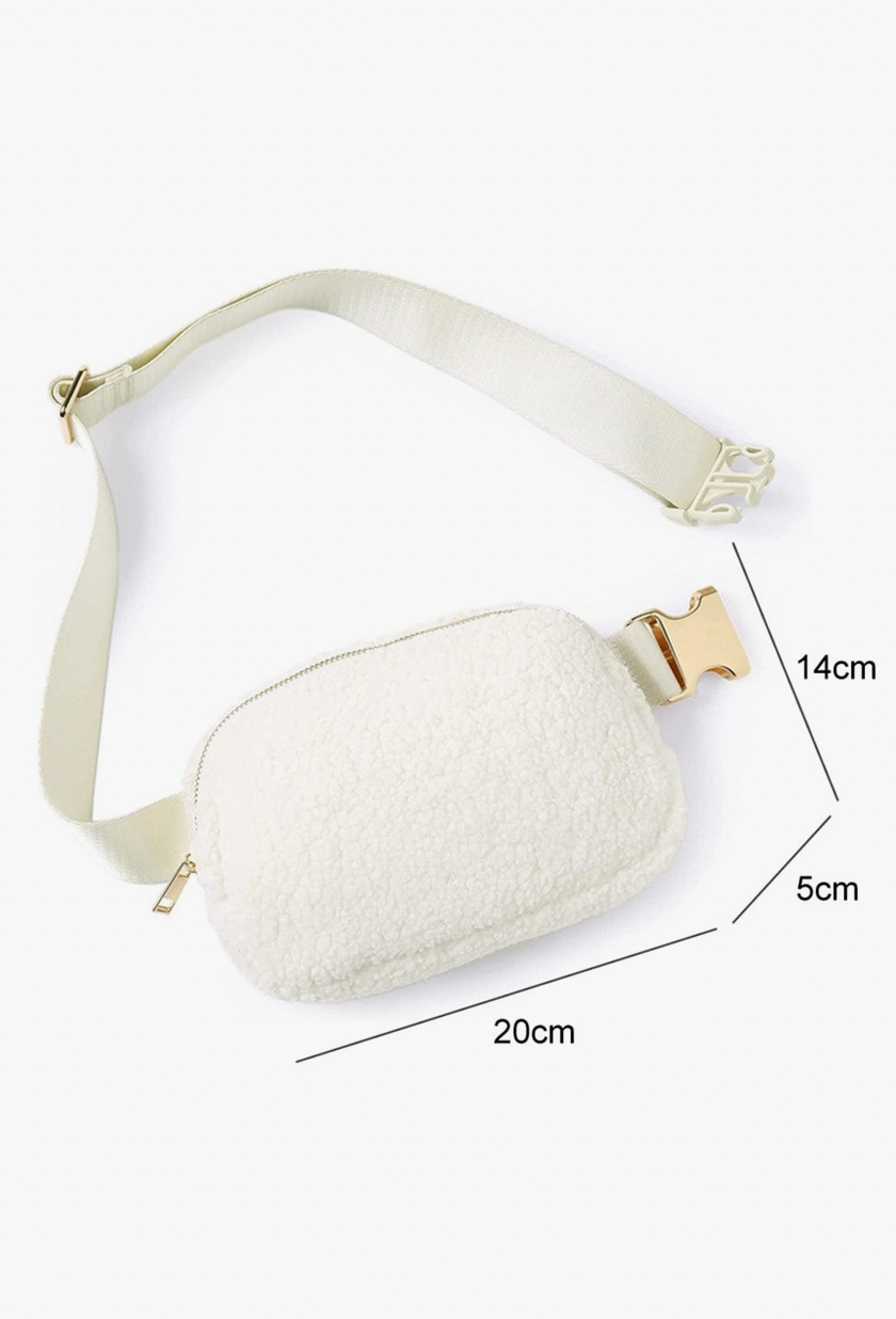 Hugh Adjustable Sherpa Crossbody Bag