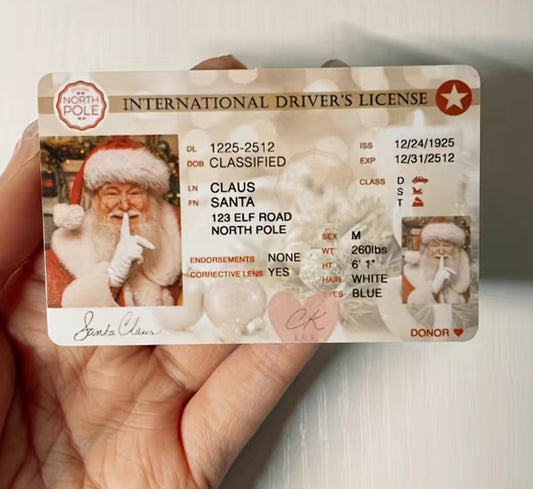 Santa Claus Drivers License