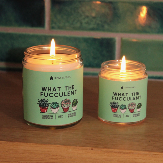 "What the Fucculent" Candle 9 oz.