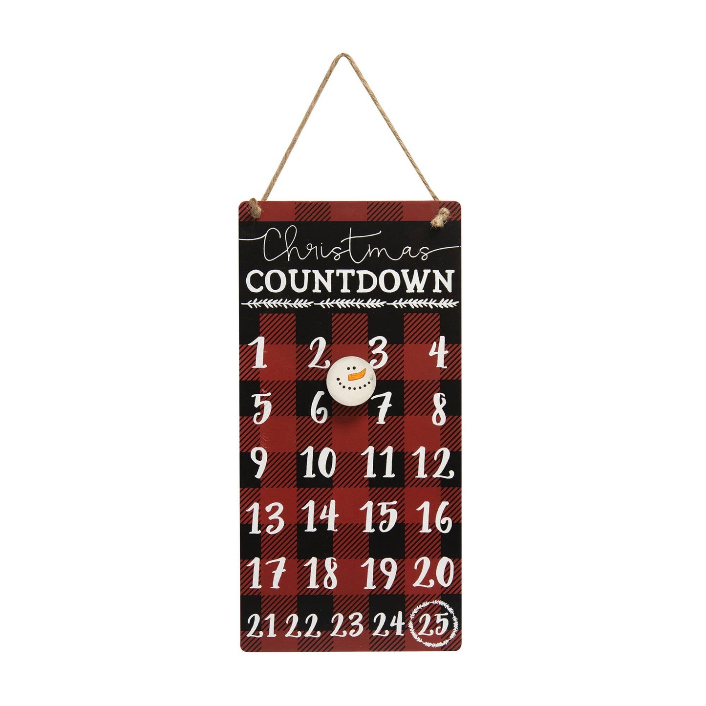 Buffalo Check Christmas Countdown Calendar